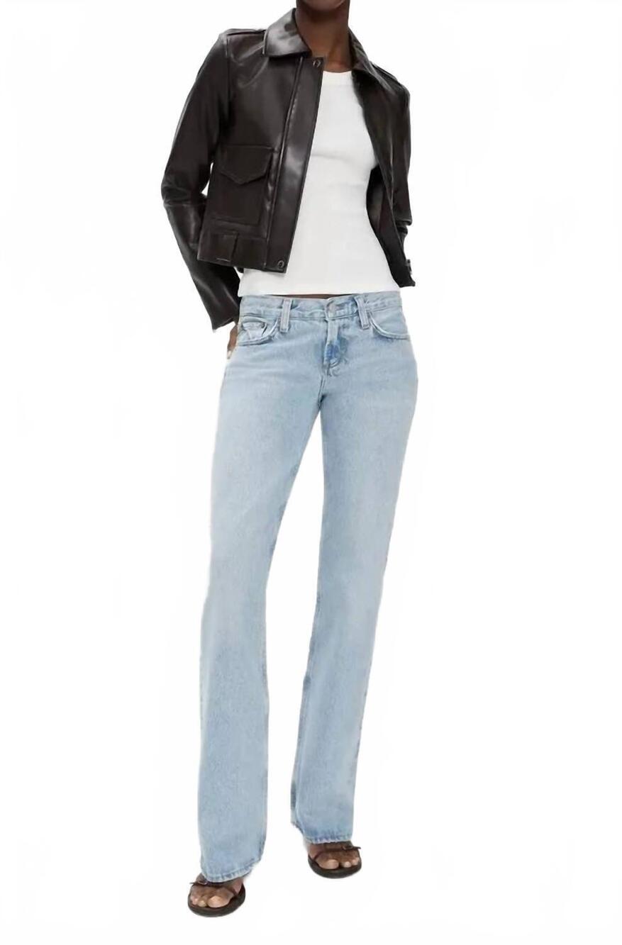 NEW AGOLDE low rise bootcut jeans in interim